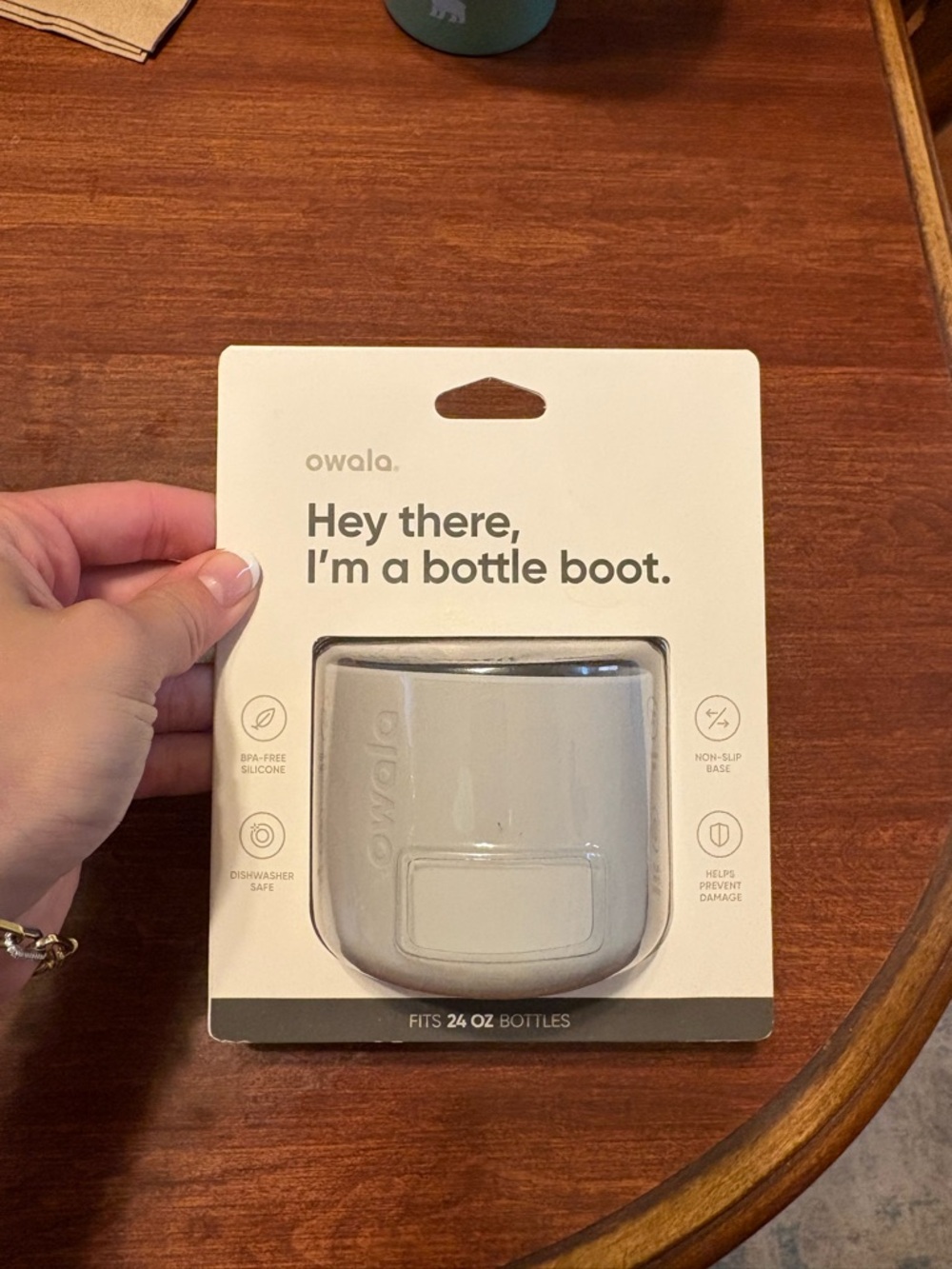 Owala Gray Silicone Bottle Boot - Non-Slip Protective Sleeve